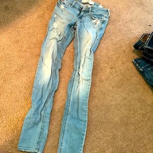 Light distressed Hollister jeans